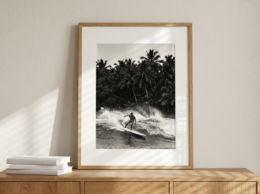 Island Surfer Black & White