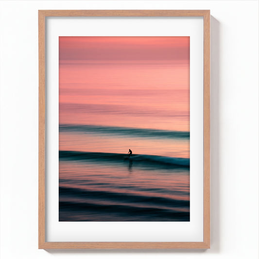 Surfer At Sunset