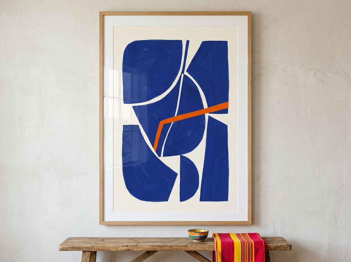 Abstract Blue