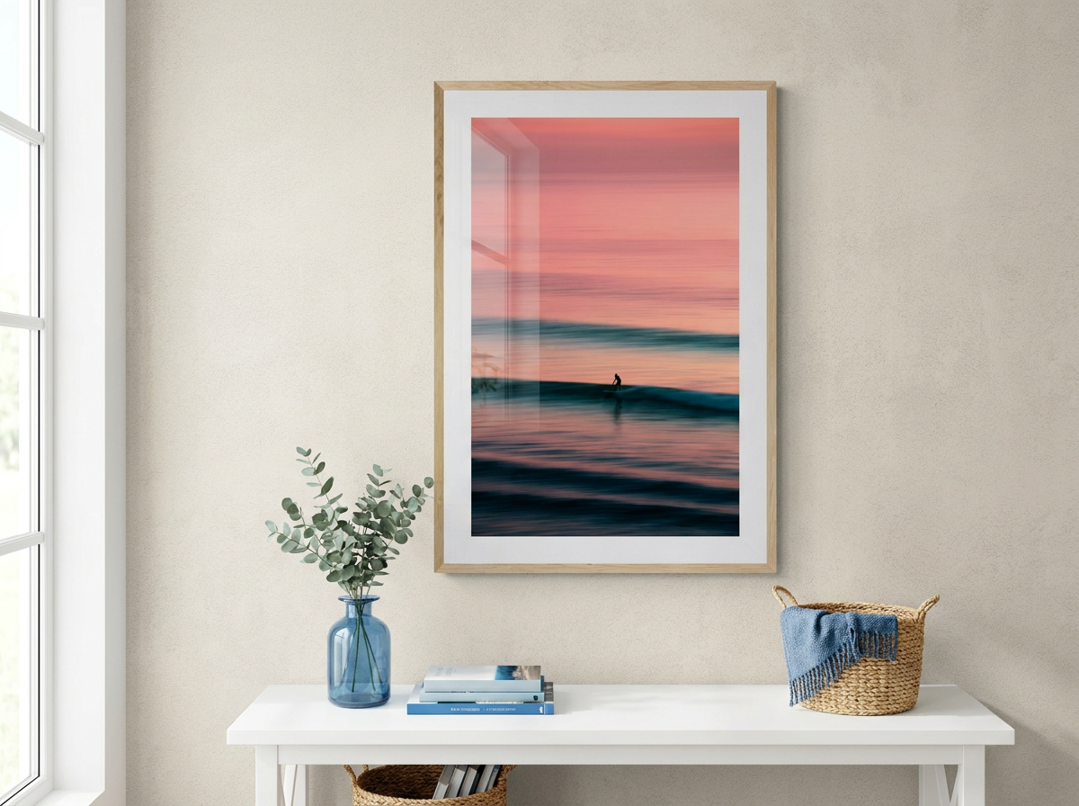 Surfer At Sunset