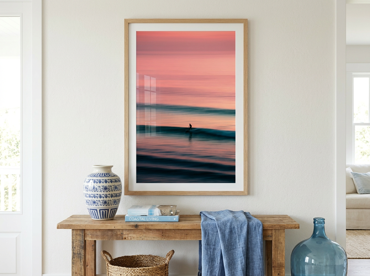 Surfer At Sunset